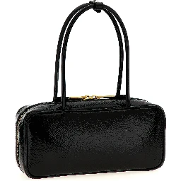 Black Lamb Leather Handbag