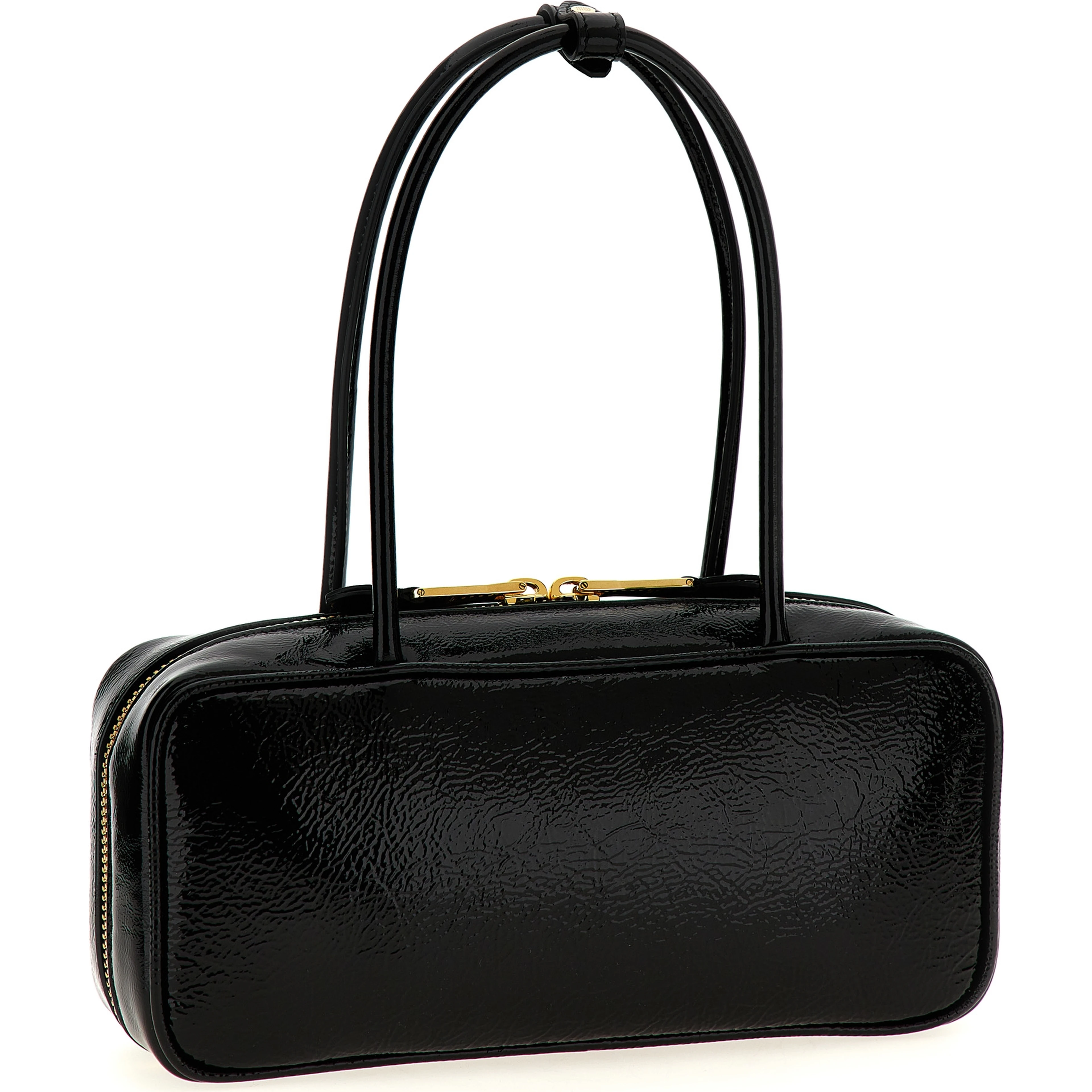Black Lamb Leather Handbag