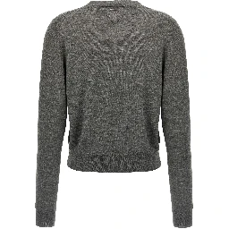 Gray Virgin Wool Cardigan