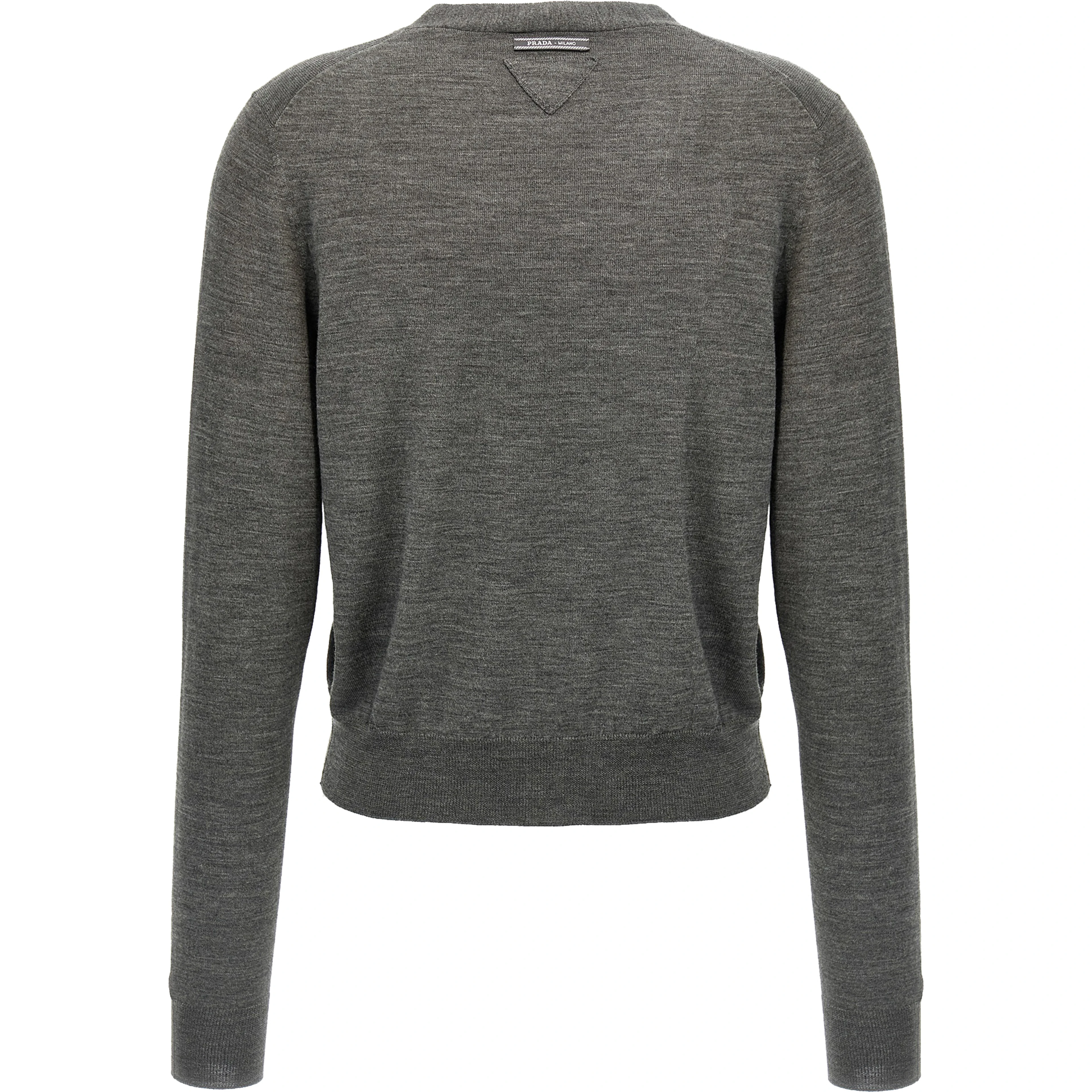 Gray Virgin Wool Cardigan