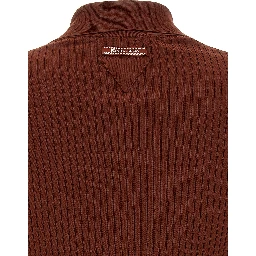 Brown Cotton Polo Shirt