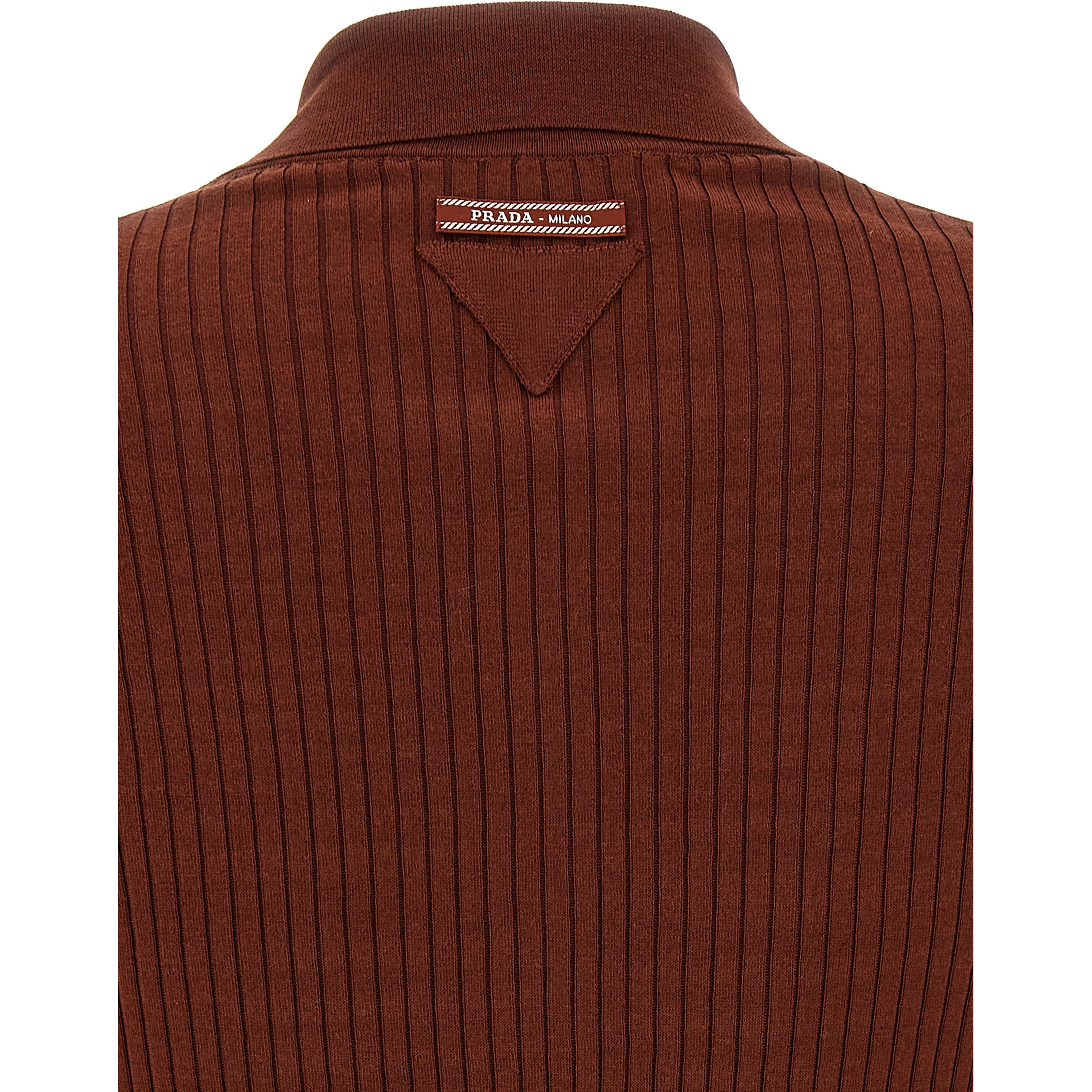 Brown Cotton Polo Shirt