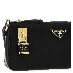 Black Polyamide Shoulder Bag
