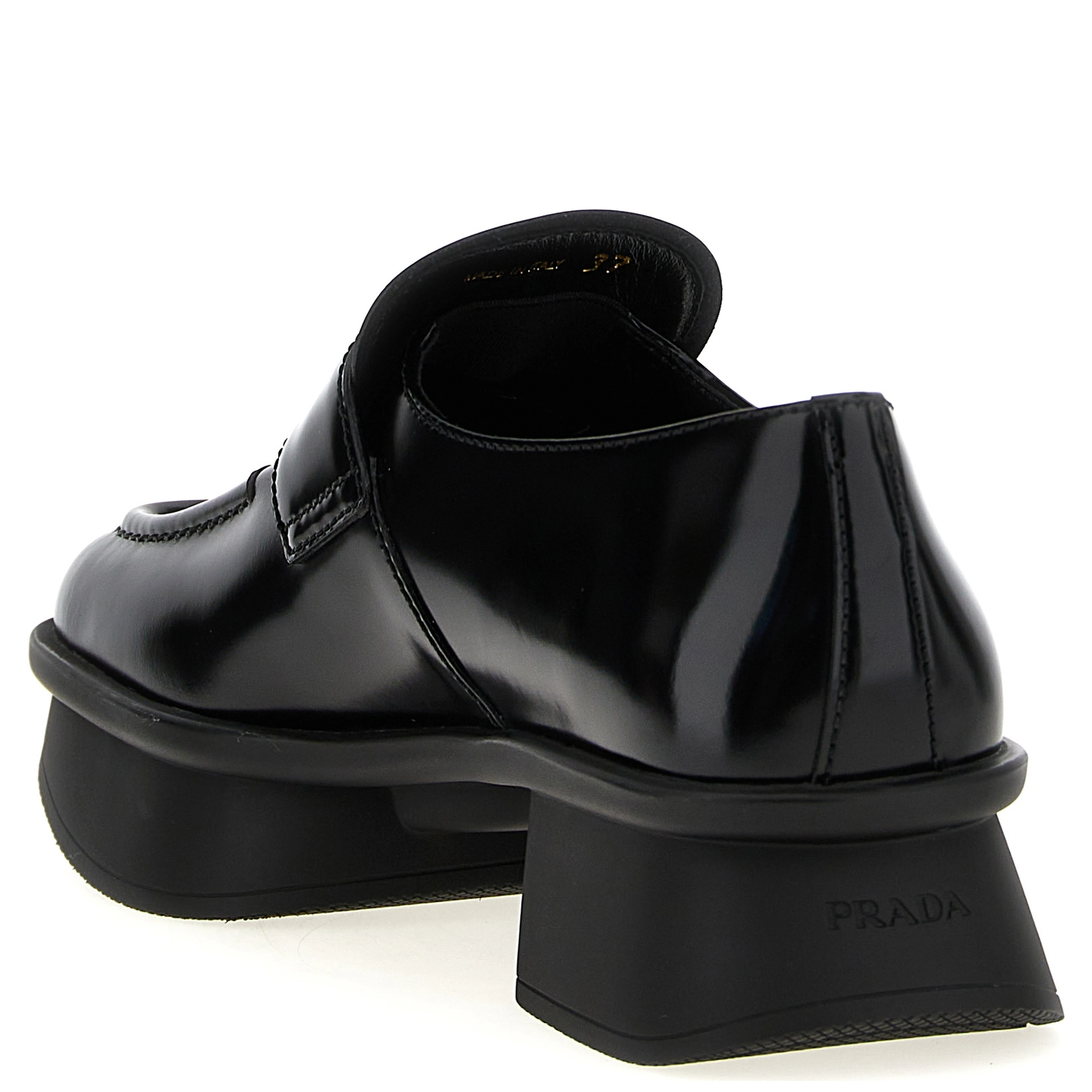 Black Calfskin Slip-On Loafers