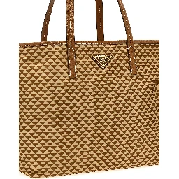 Multicolor Polyamide Tote Bag