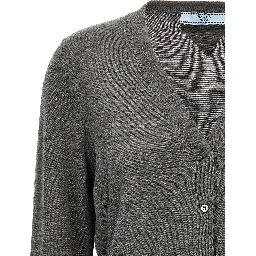 Gray Virgin Wool Cardigan
