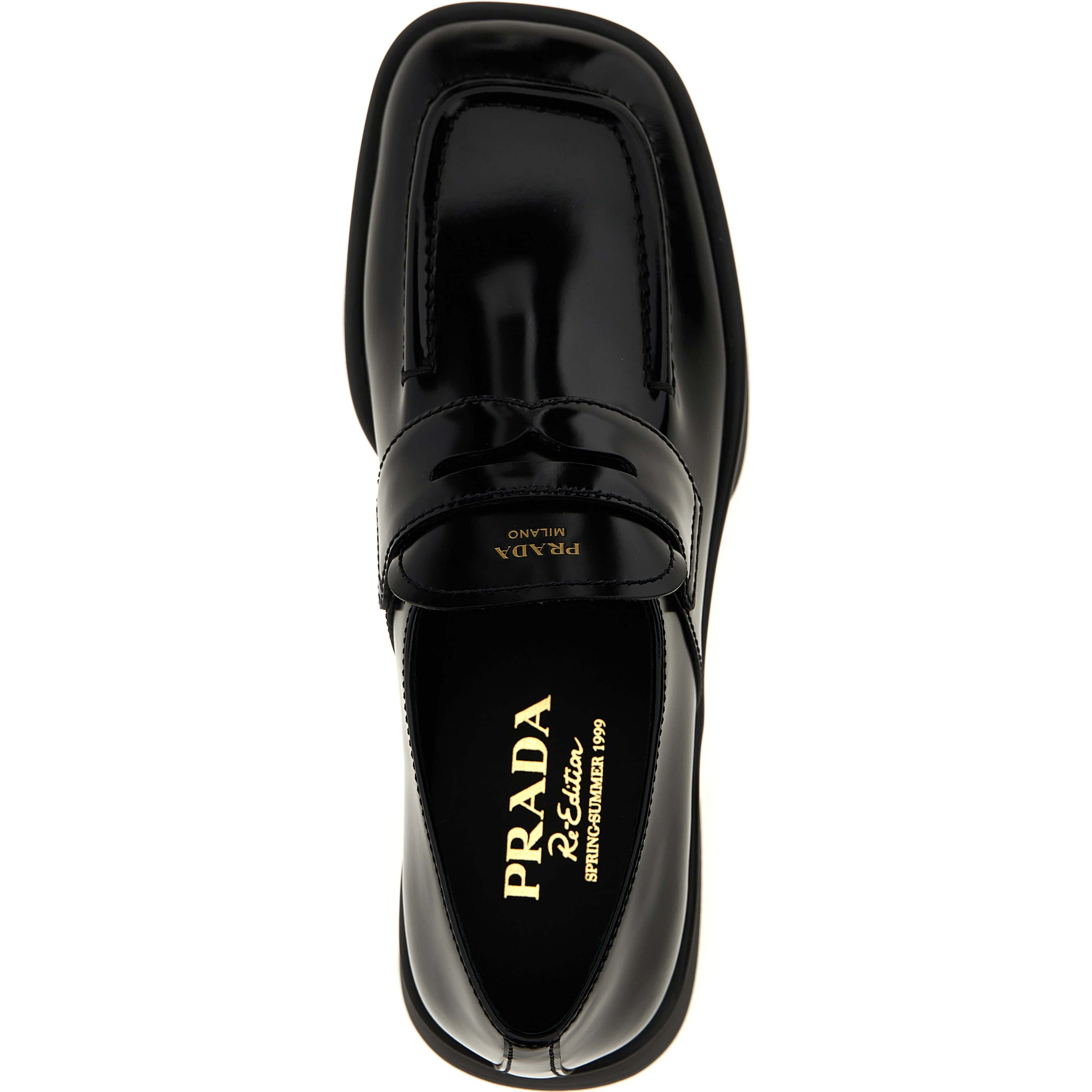 Black Calfskin Slip-On Loafers