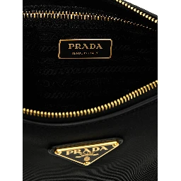 Black Polyamide Shoulder Bag