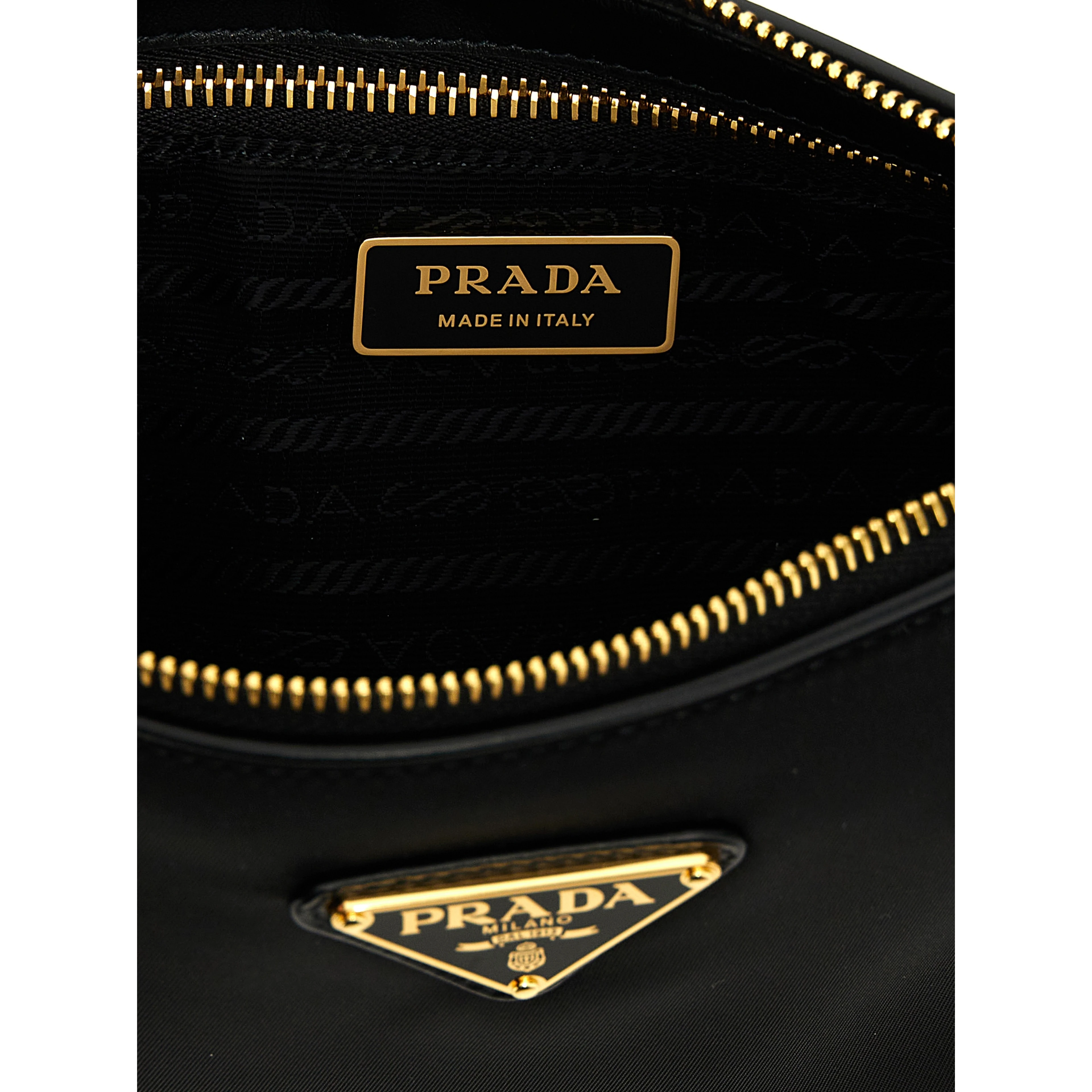 Black Polyamide Shoulder Bag