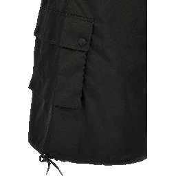 Black Polyamide Short Dress