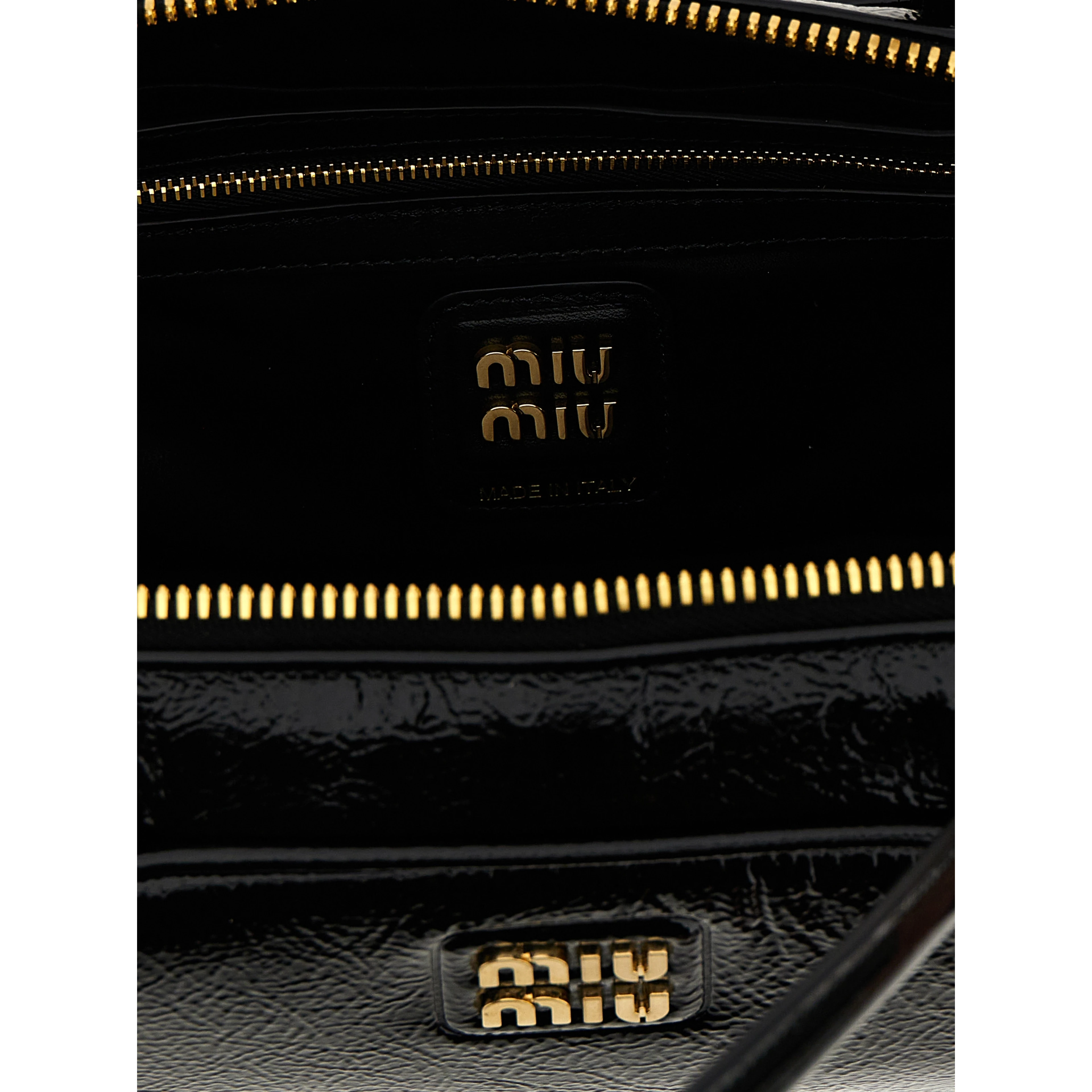 Black Lamb Leather Handbag