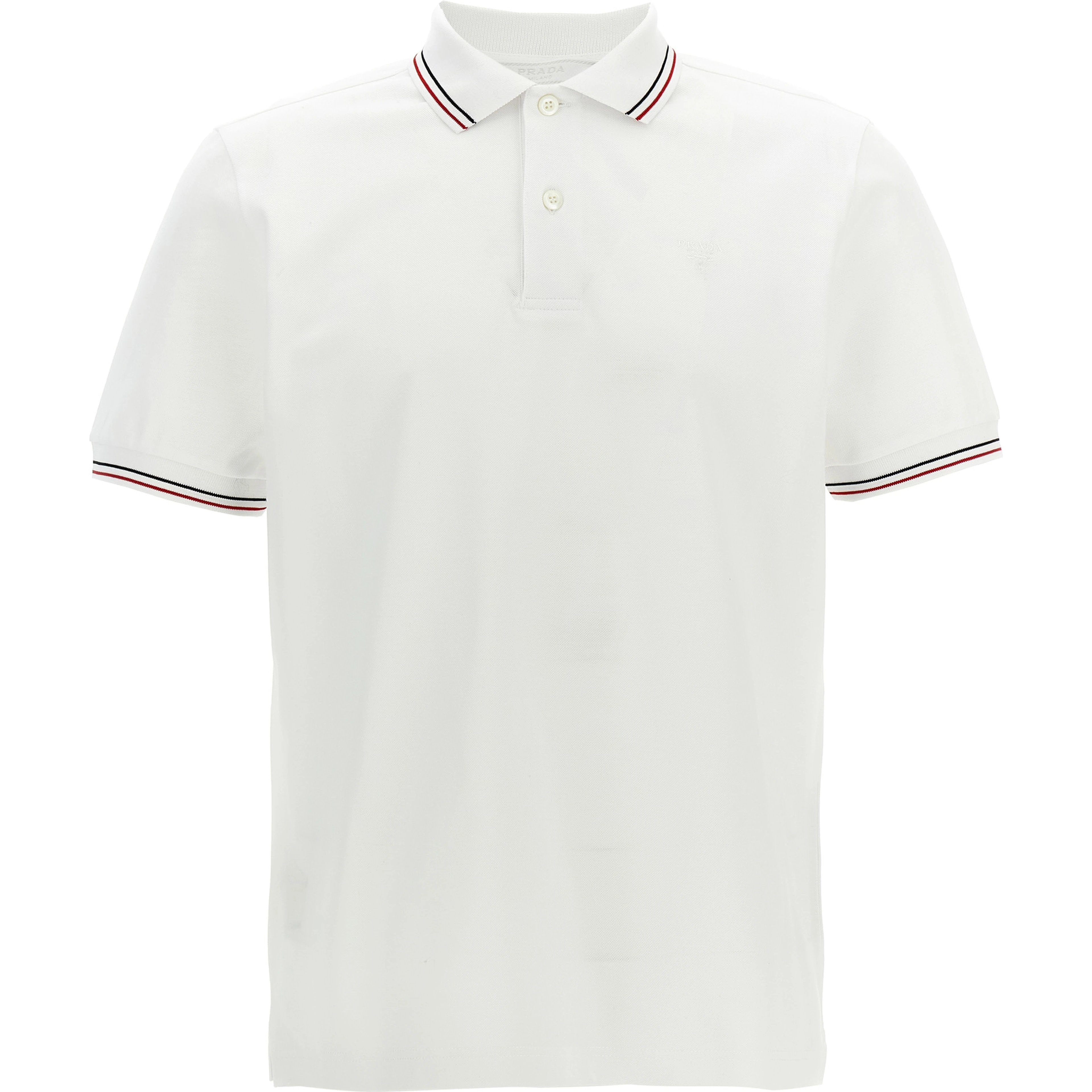 White Cotton Polo Shirt