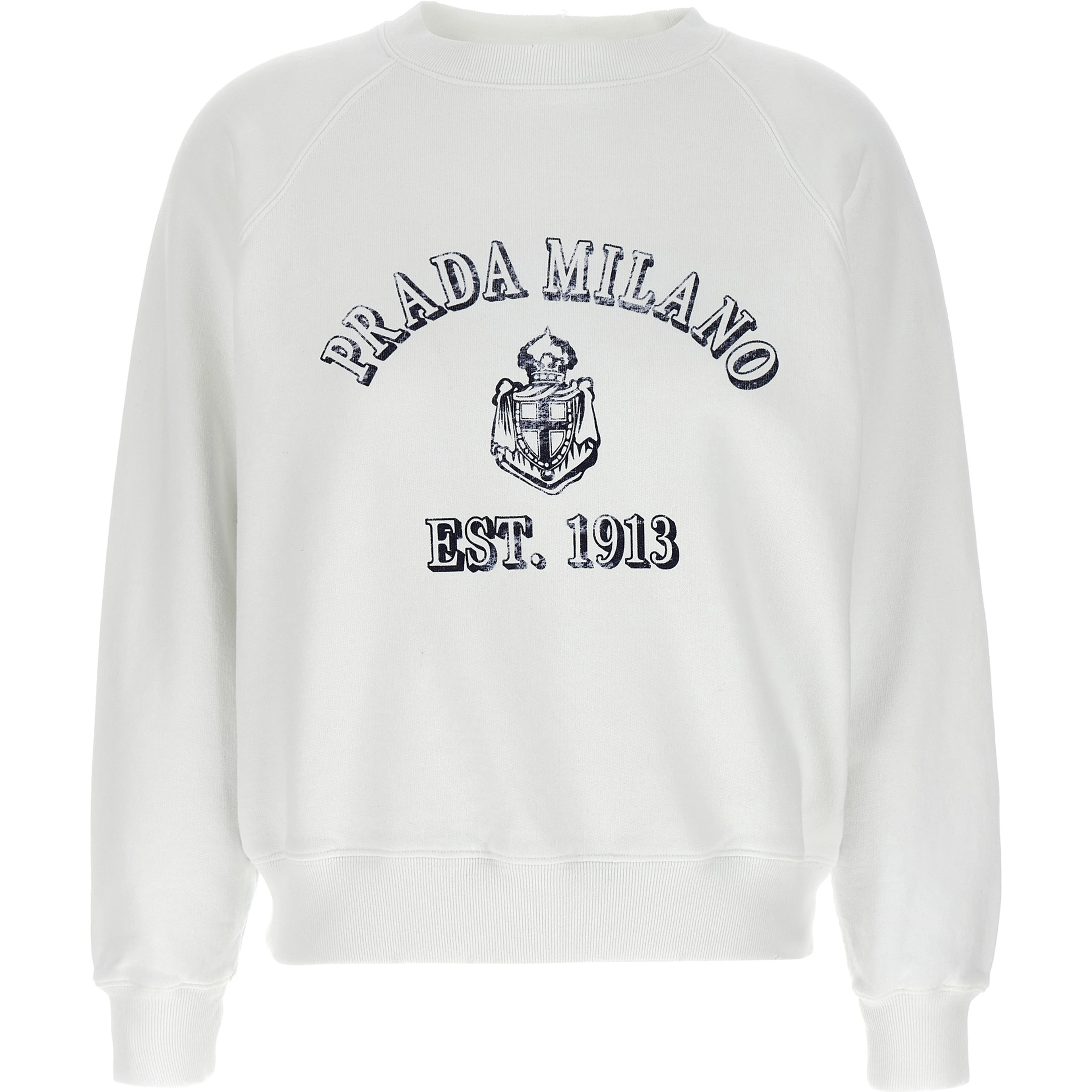 White Cotton Sweatshirt