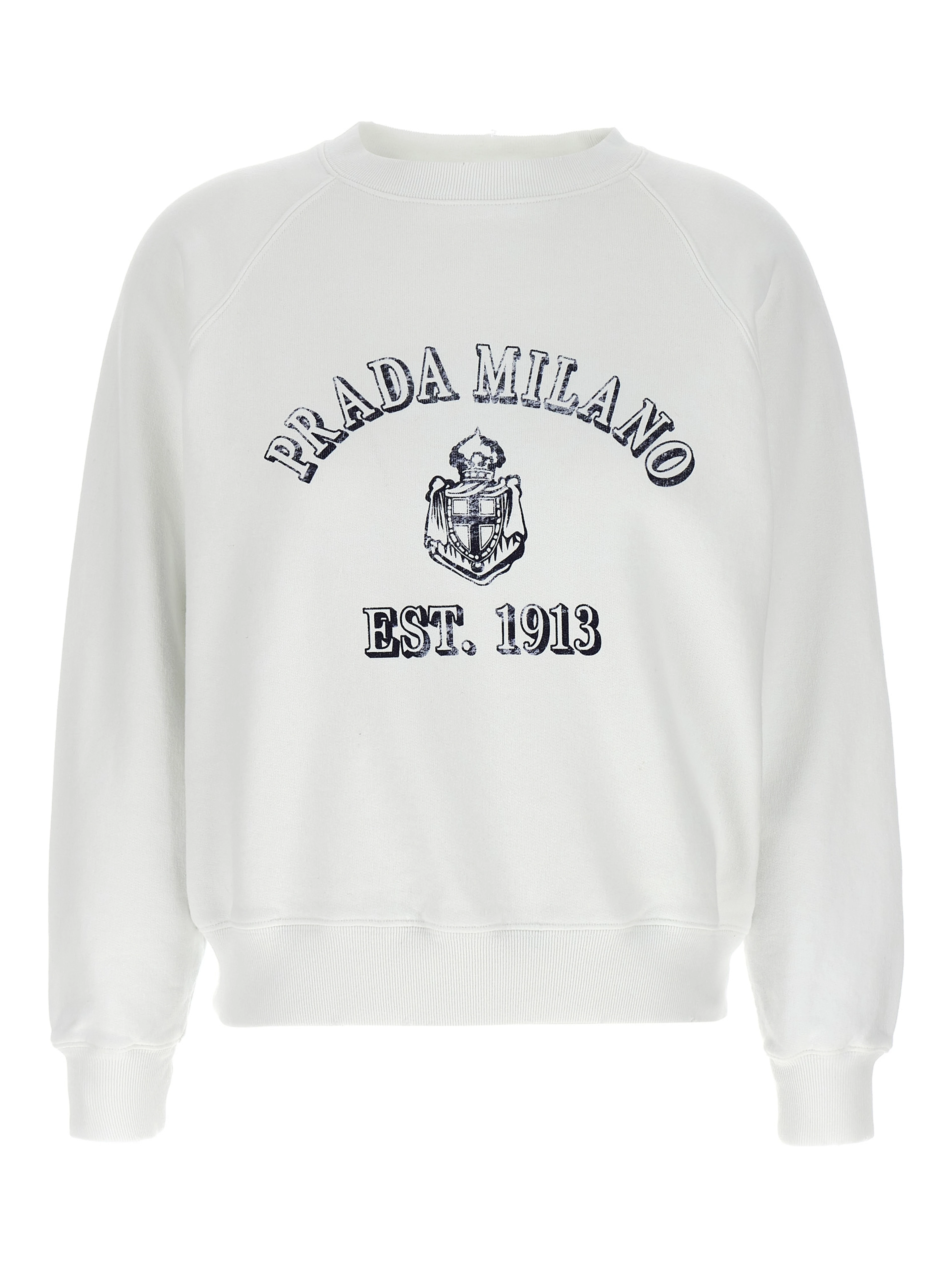 White Cotton Sweatshirt