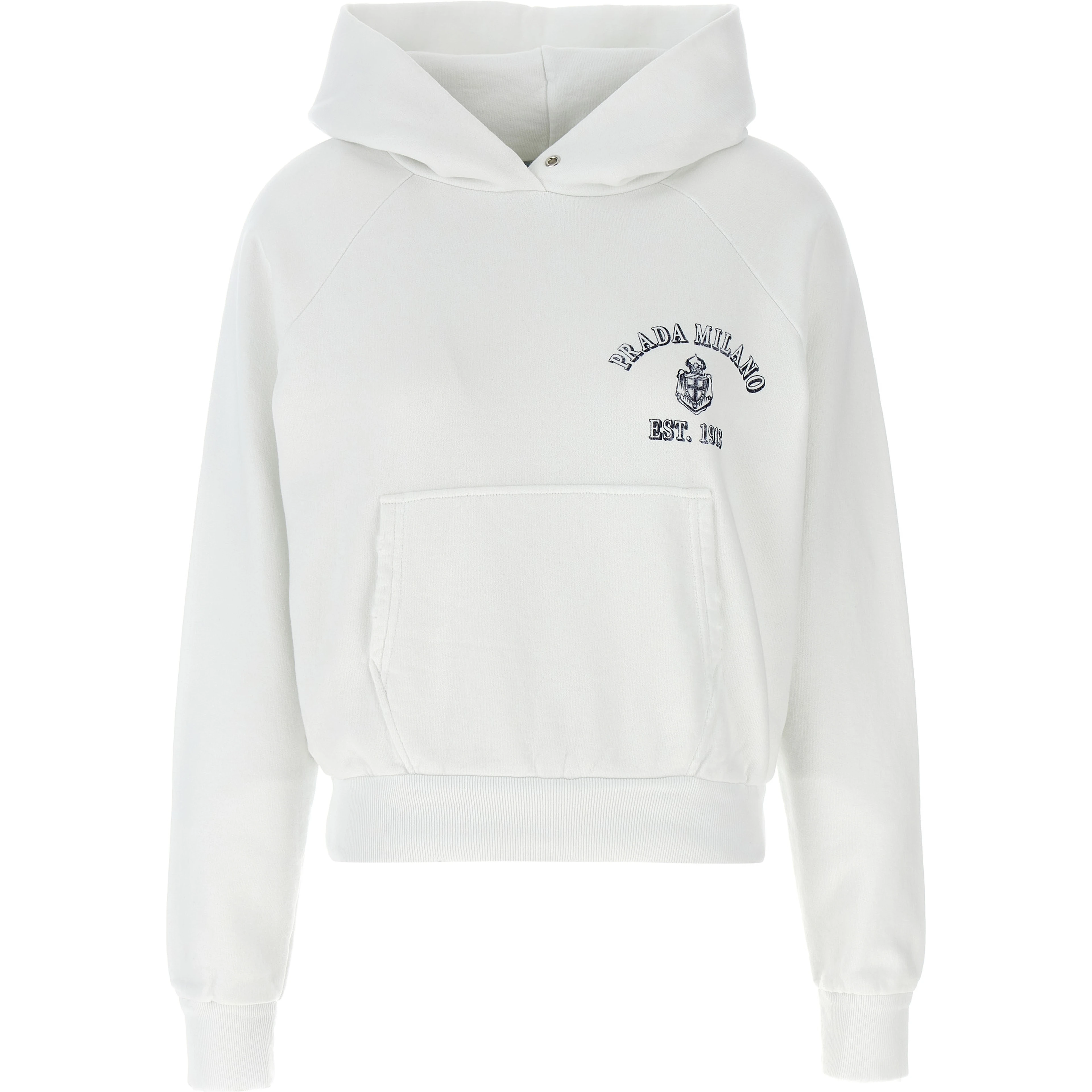 White Cotton Sweatshirt