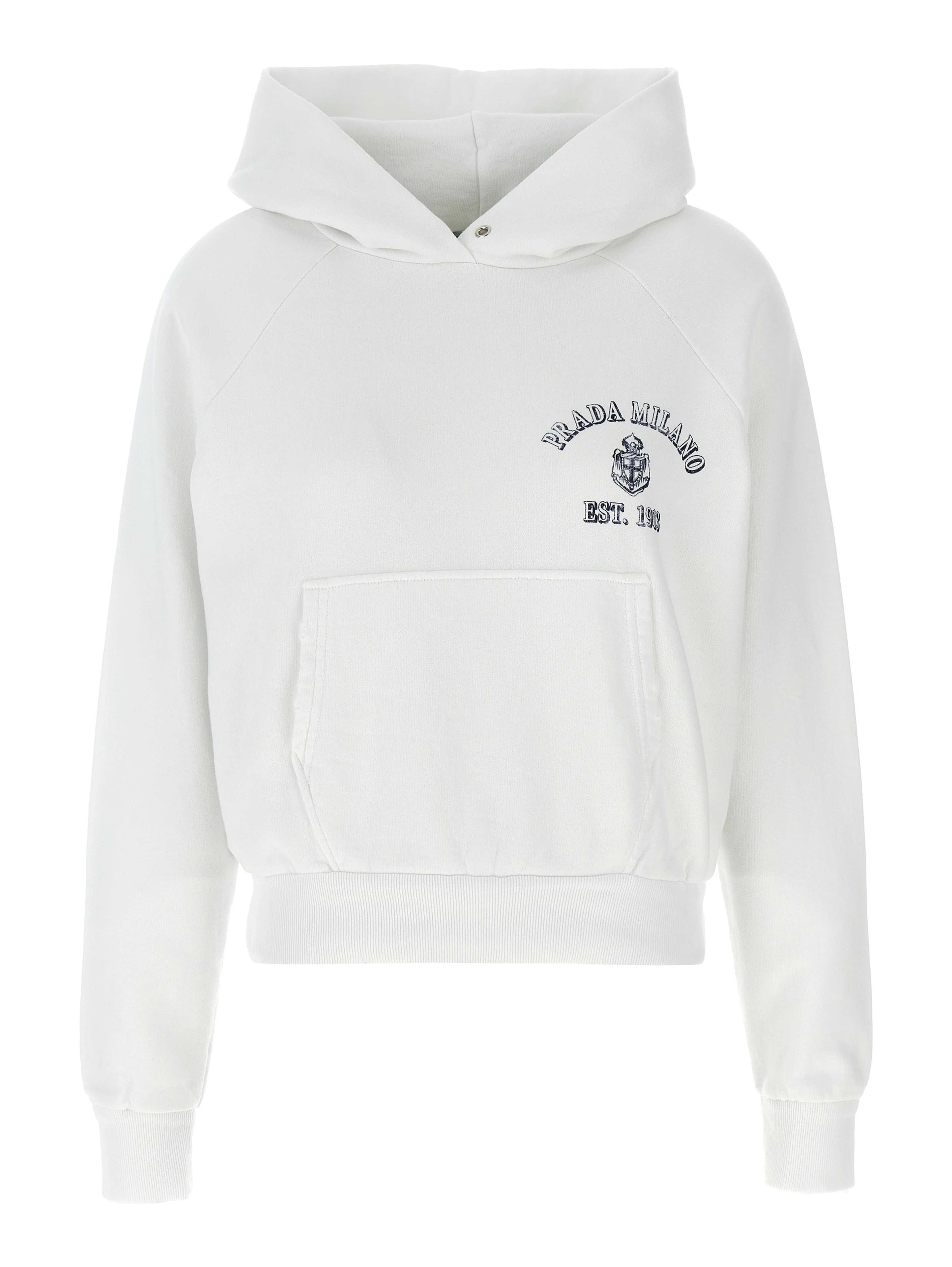 White Cotton Sweatshirt