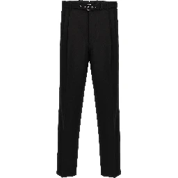 Black Virgin Wool Dress Pants