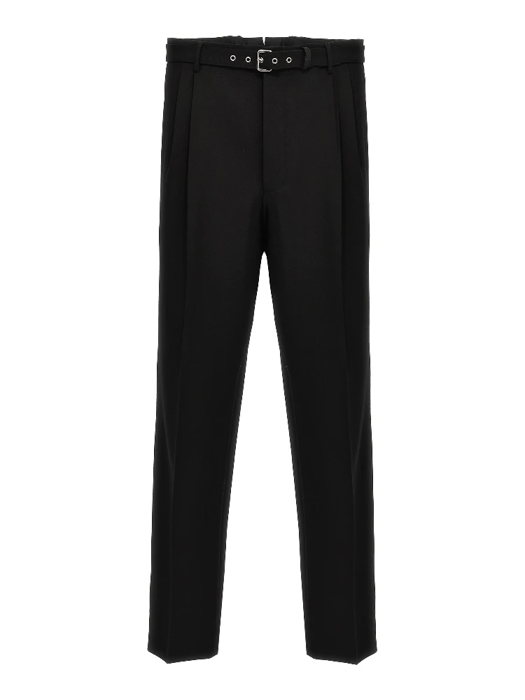 Black Virgin Wool Dress Pants