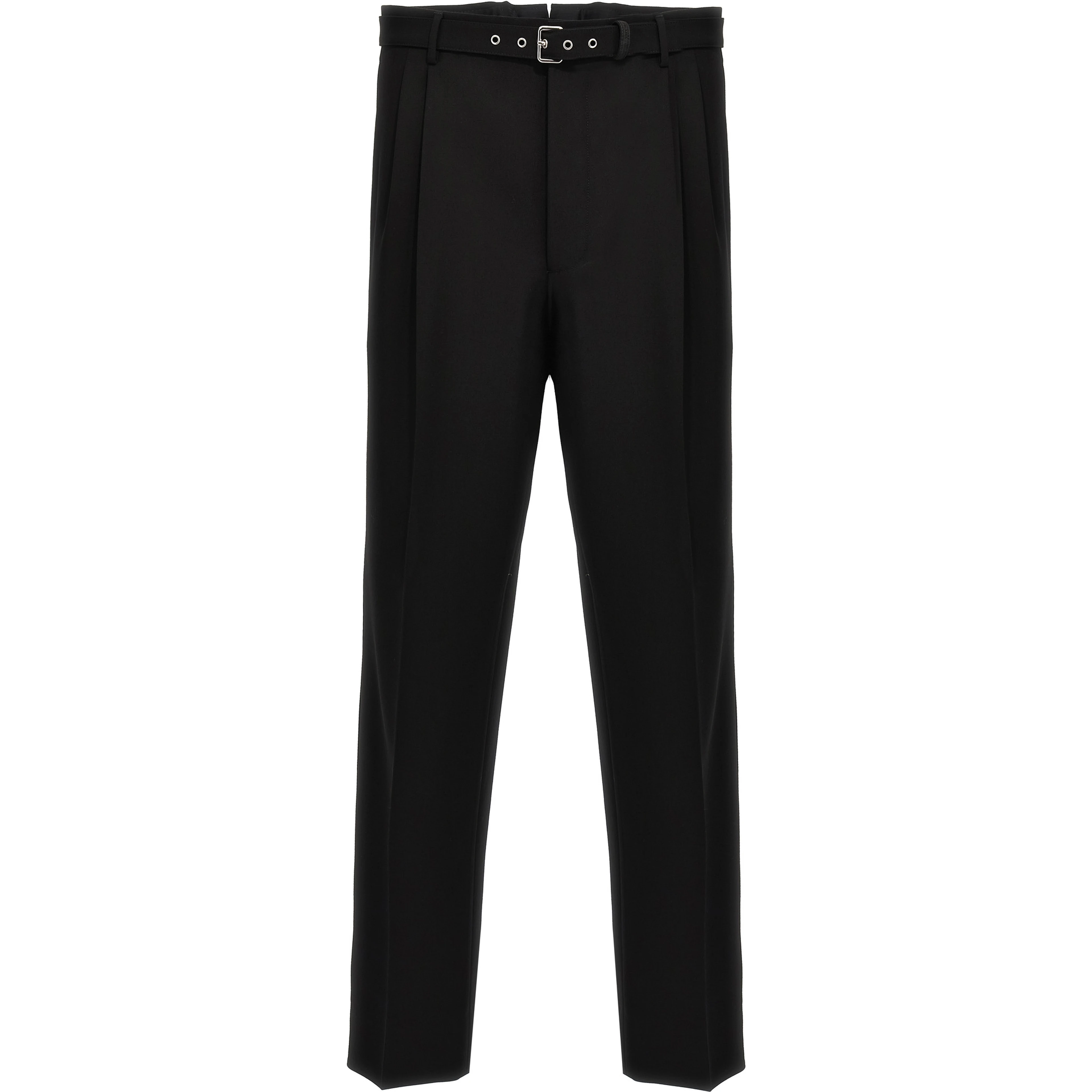 Black Virgin Wool Dress Pants