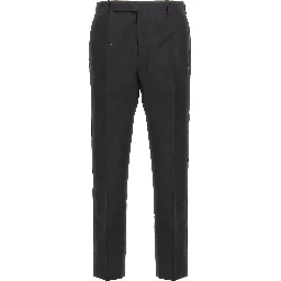 Black Cotton Dress Pants