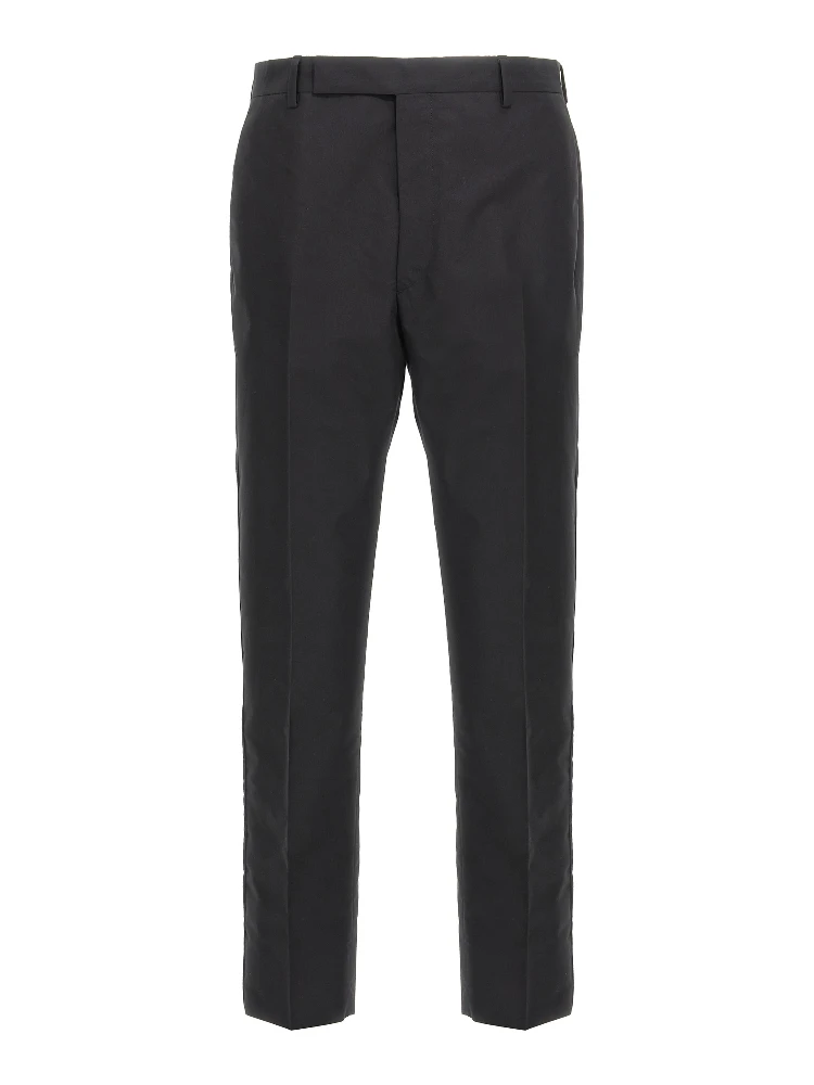 Black Cotton Dress Pants