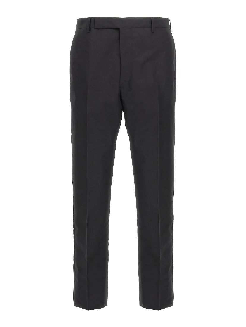 Black Cotton Dress Pants