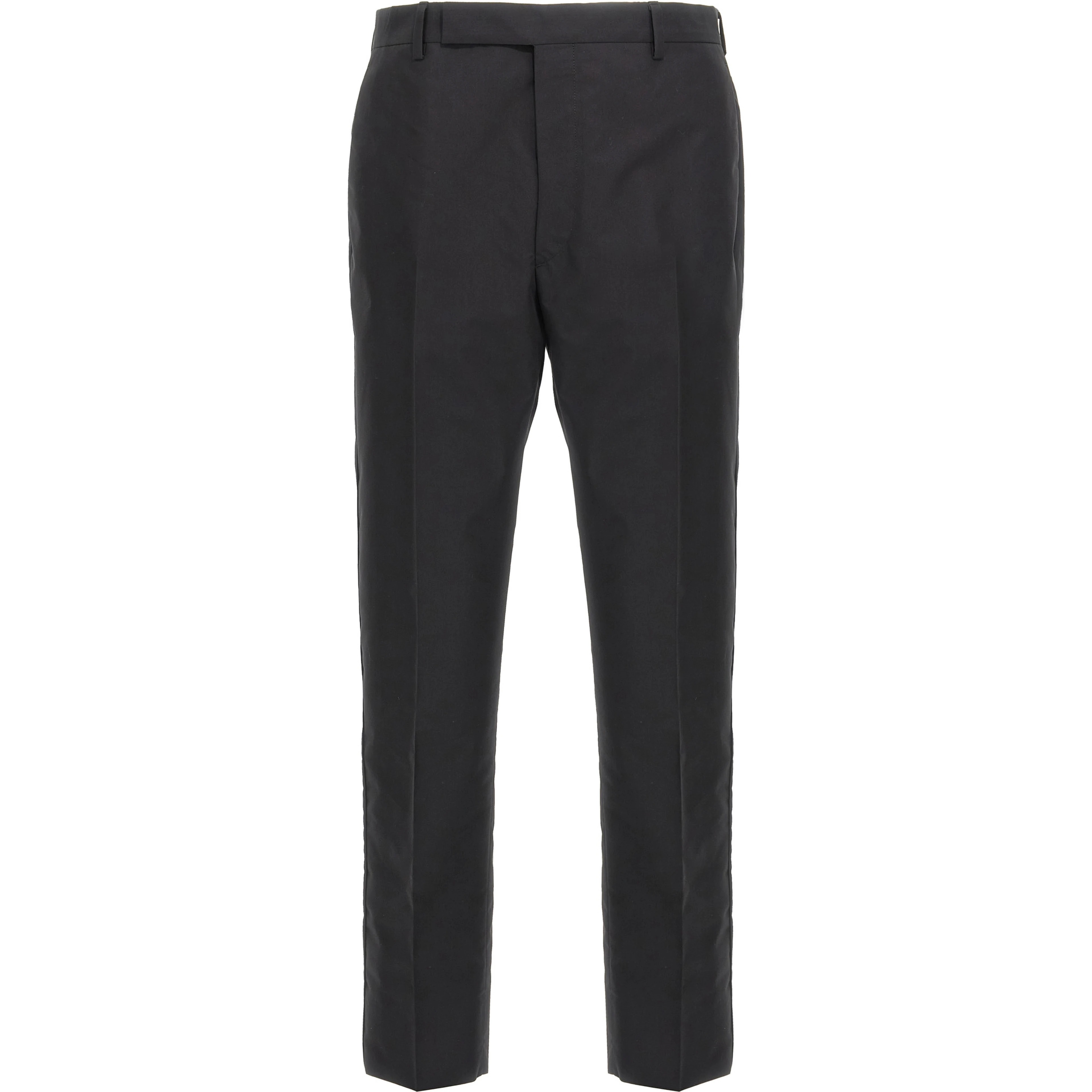 Black Cotton Dress Pants