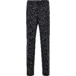 Gray Virgin Wool Dress Pants