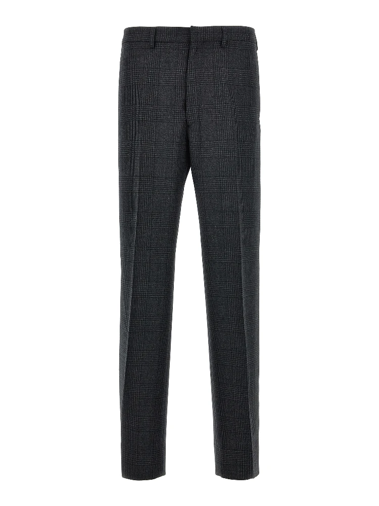 Gray Virgin Wool Dress Pants