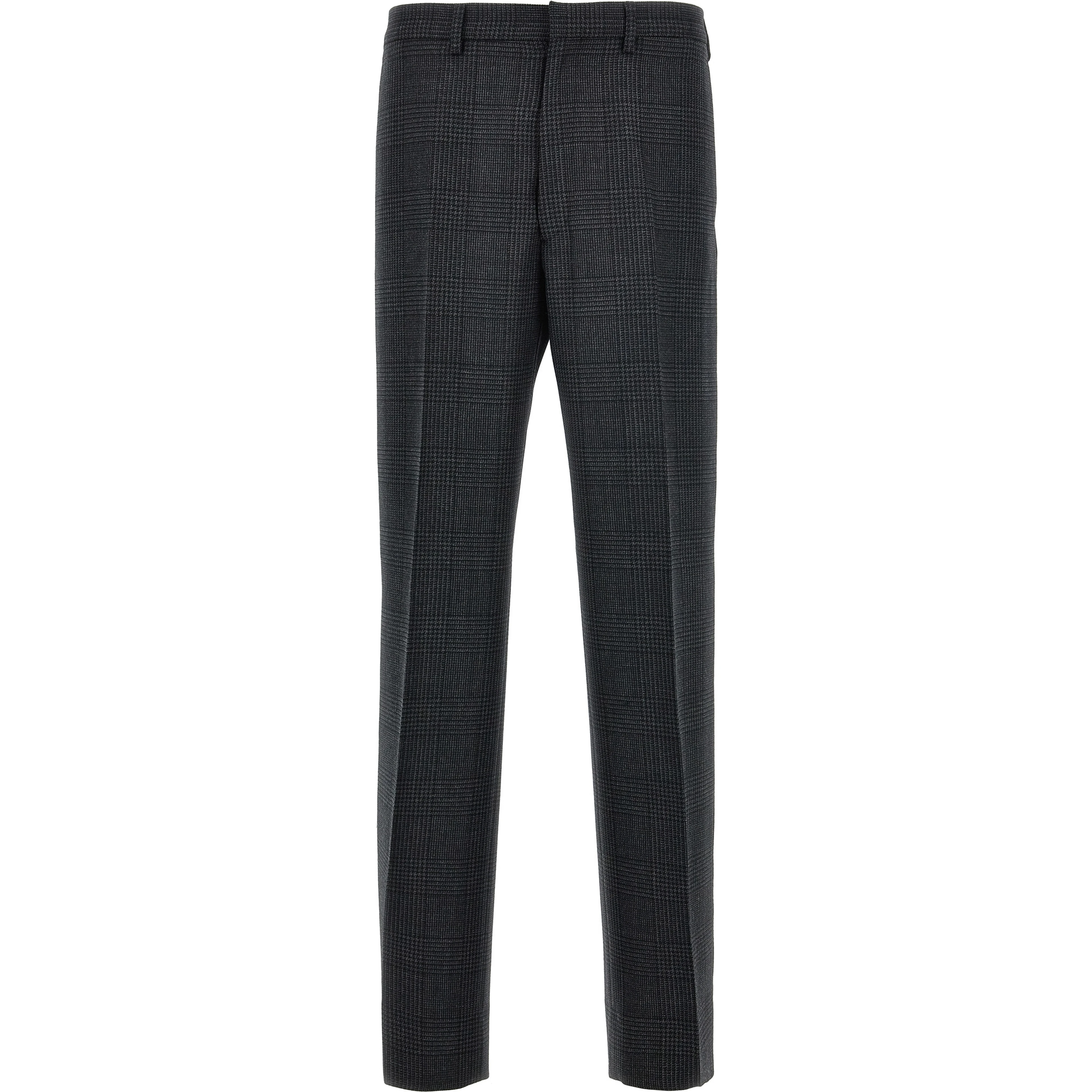 Gray Virgin Wool Dress Pants