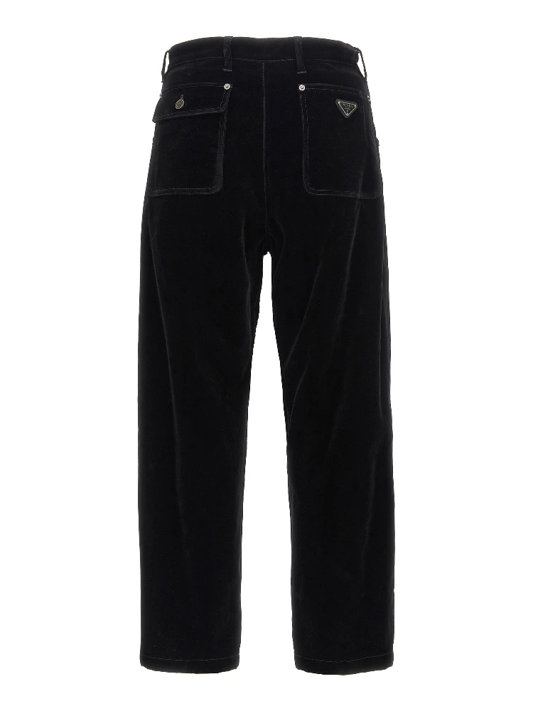 Black Cotton Casual Pants alternative