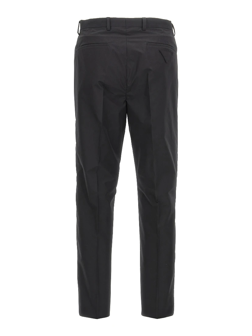 Black Cotton Dress Pants