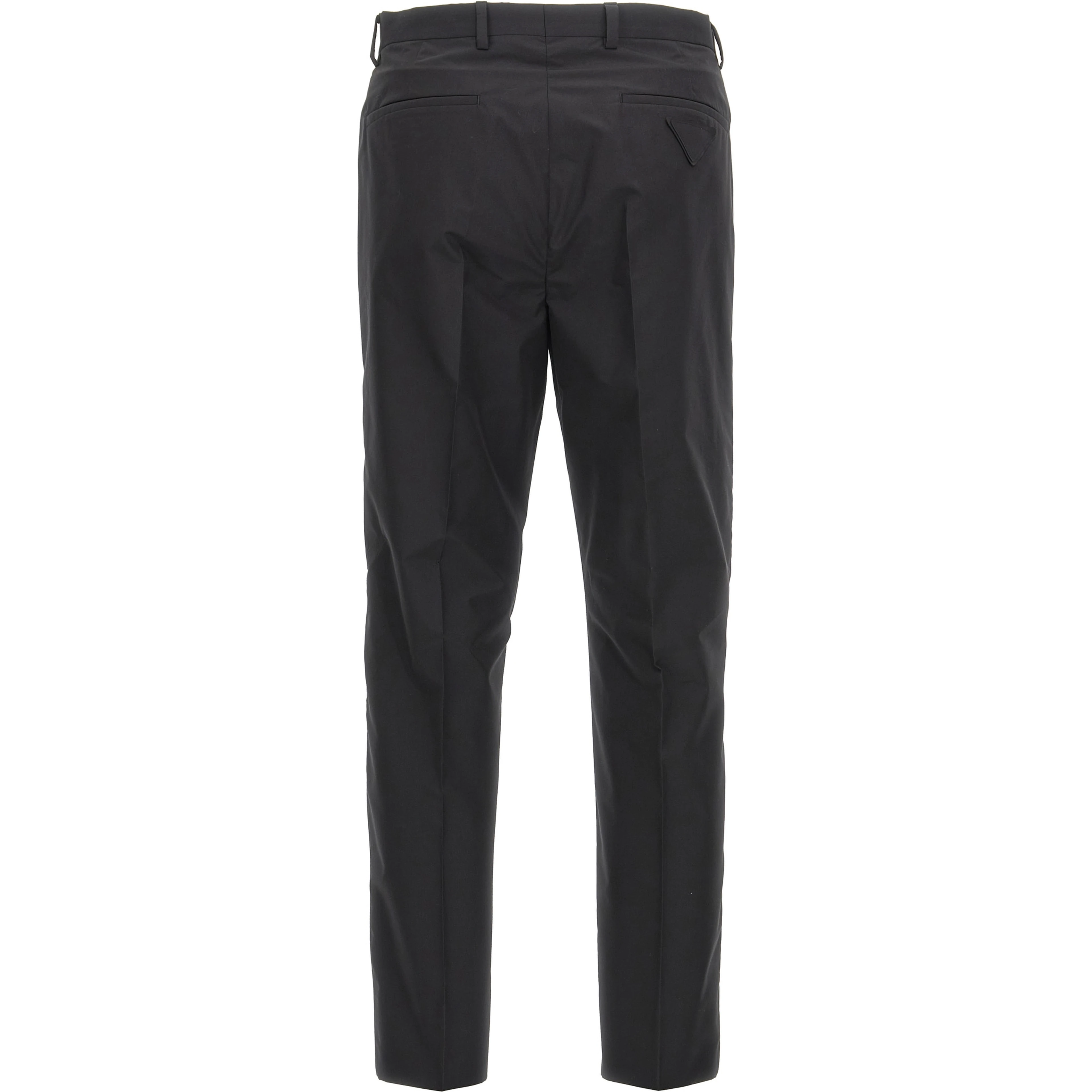 Black Cotton Dress Pants