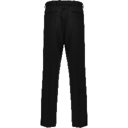 Black Virgin Wool Dress Pants