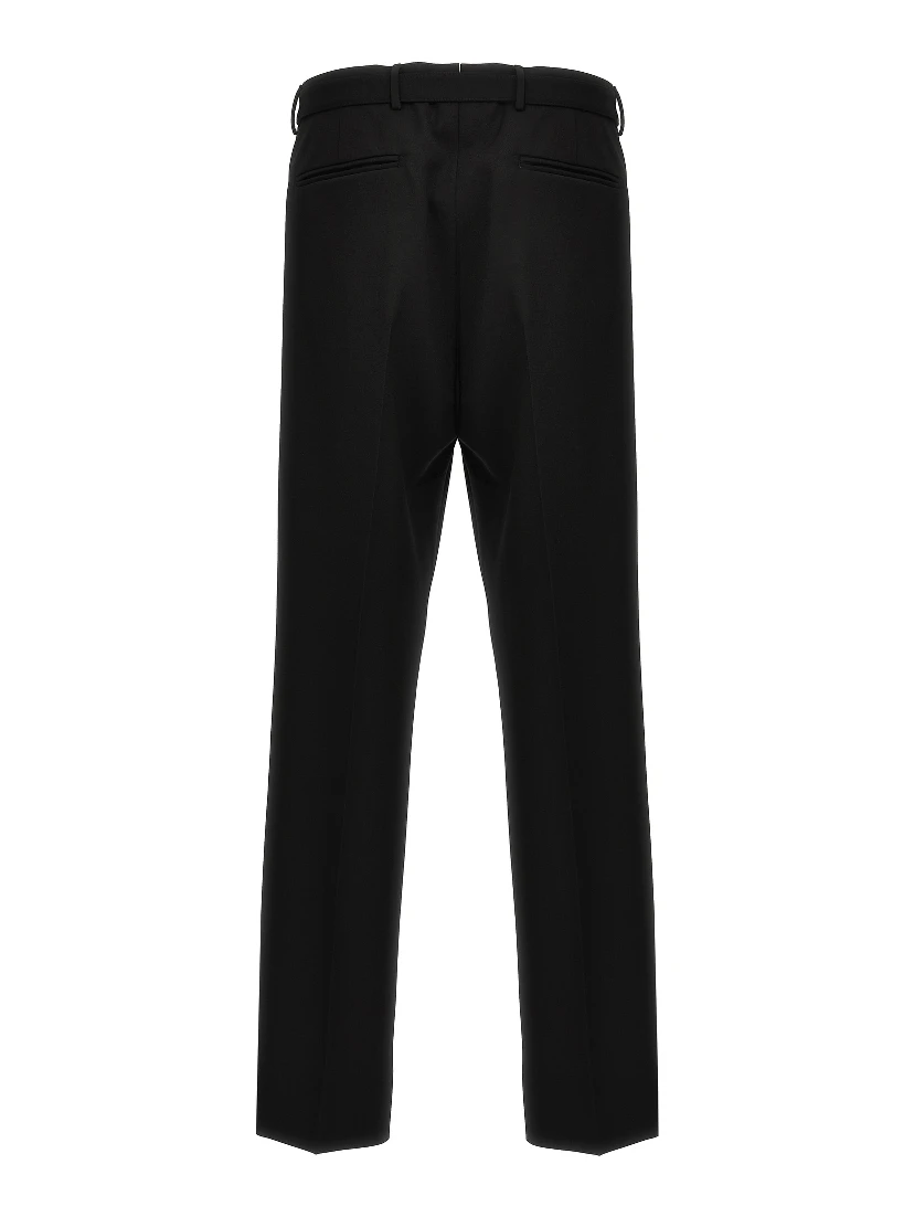 Black Virgin Wool Dress Pants