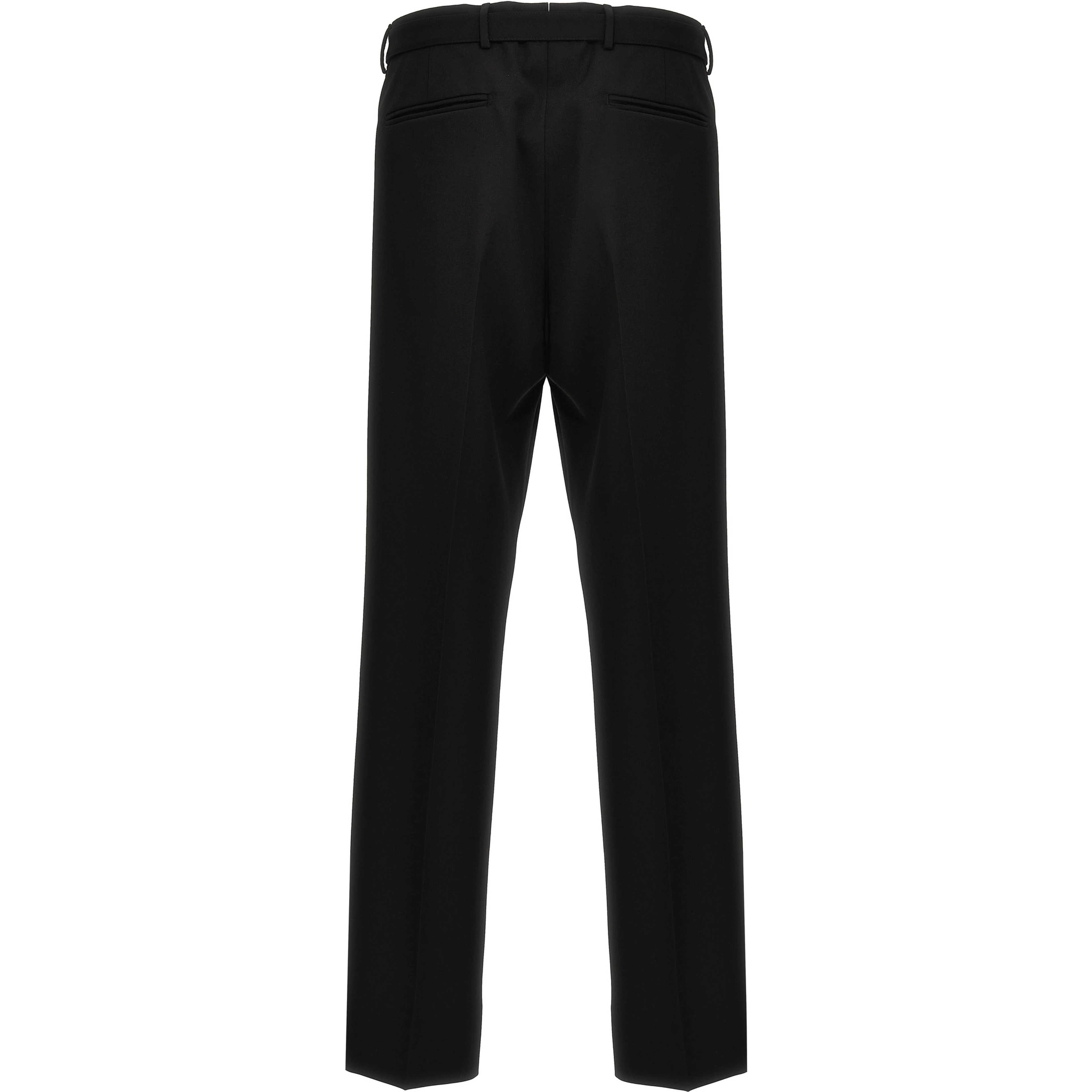 Black Virgin Wool Dress Pants