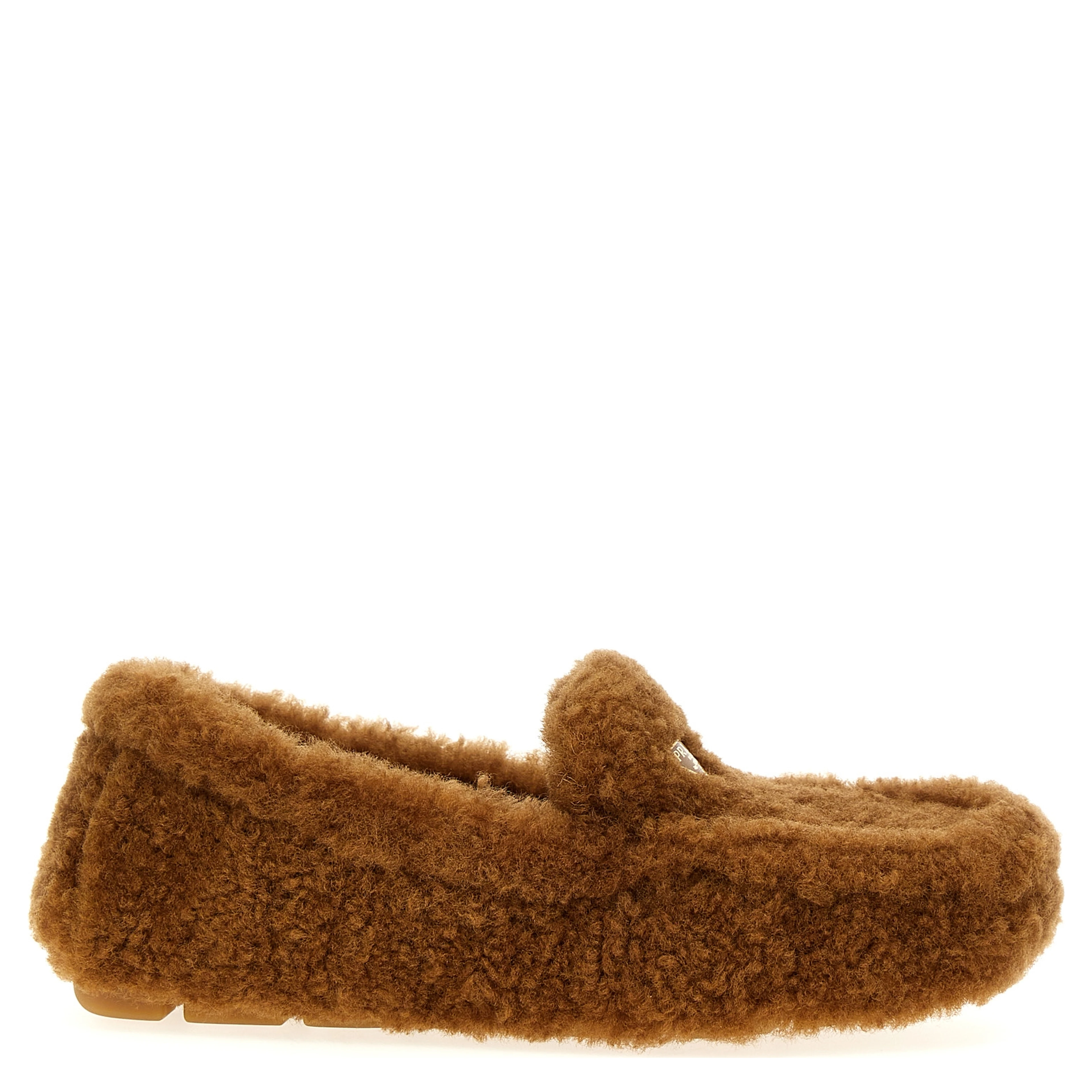 Brown Lamb Leather Slip-On Loafers