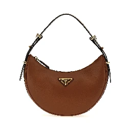 Brown Calfskin Shoulder Bag