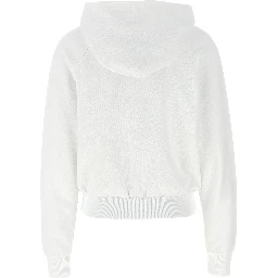 White Cotton Sweatshirt