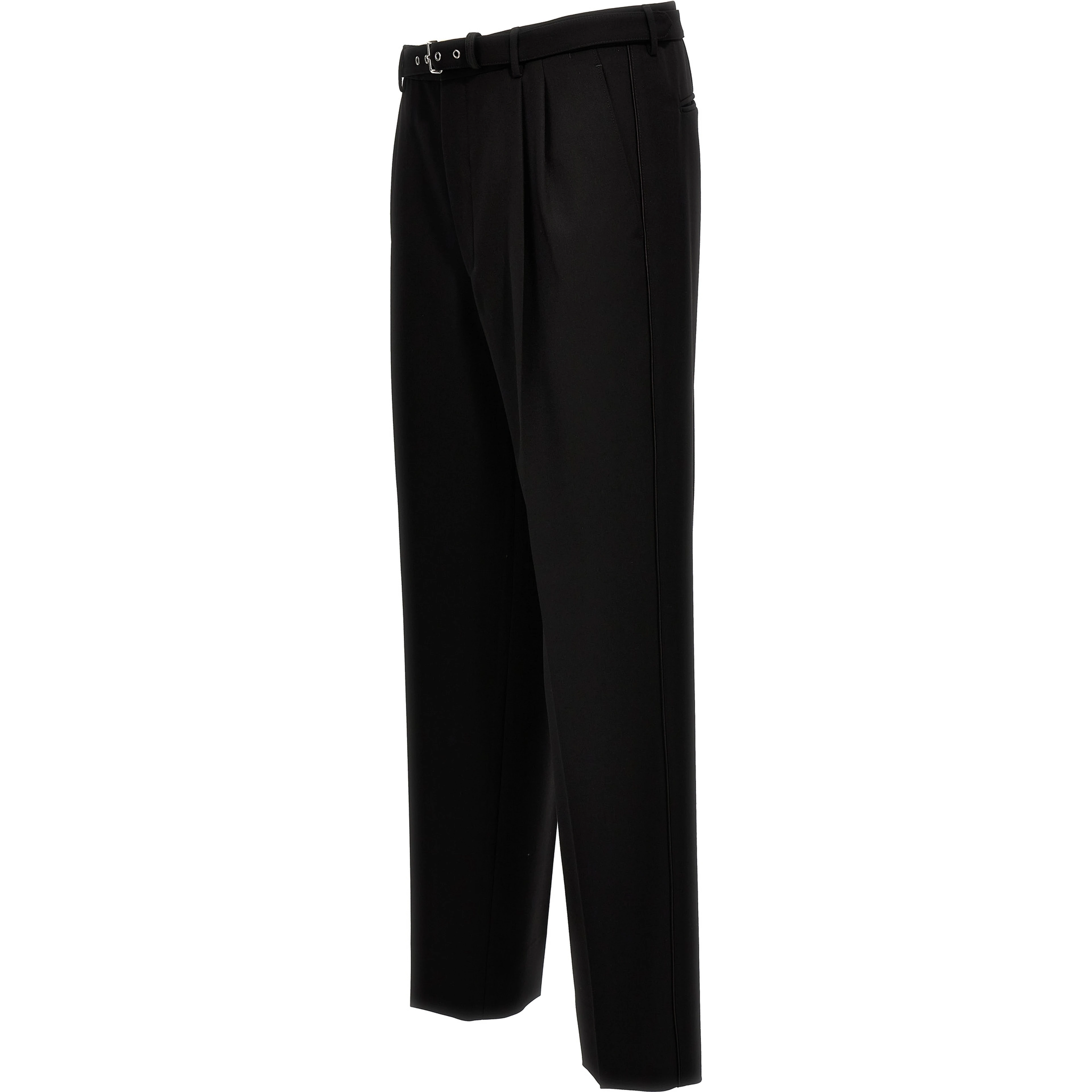 Black Virgin Wool Dress Pants