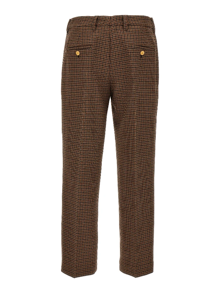 Brown Virgin Wool Casual Pants alternative