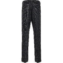 Gray Virgin Wool Dress Pants