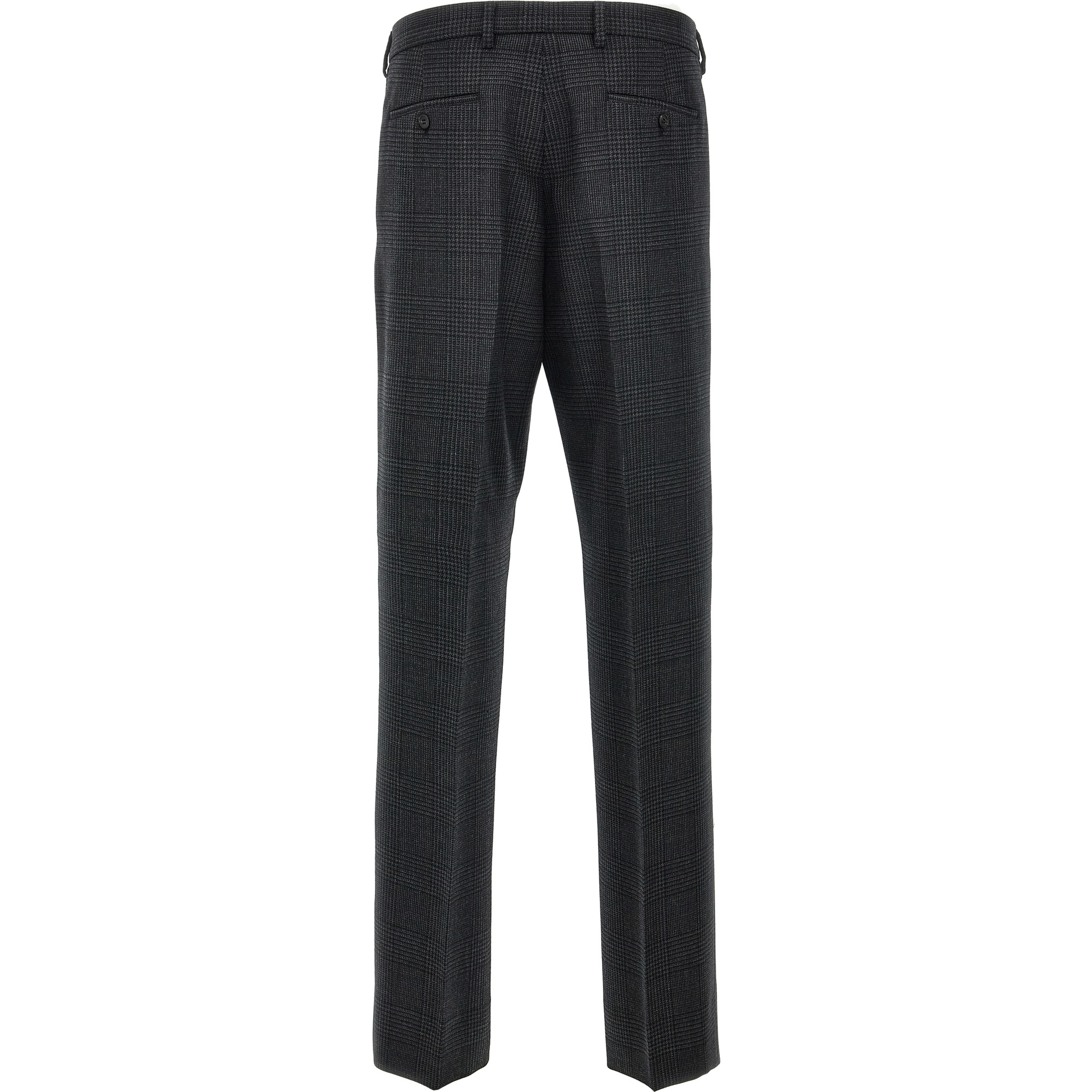 Gray Virgin Wool Dress Pants