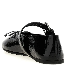 Black Calfskin Ballet Flats