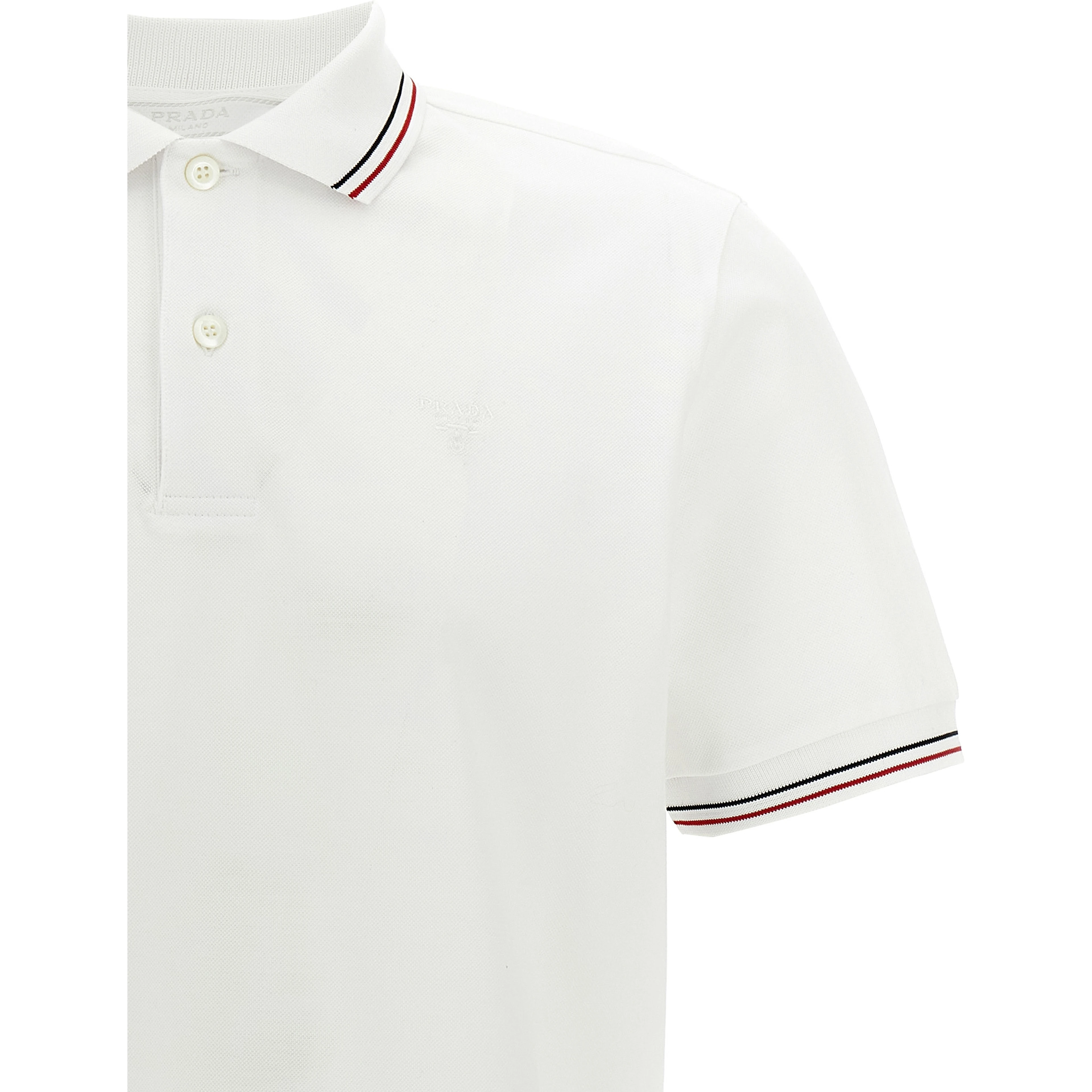 White Cotton Polo Shirt