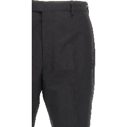 Black Cotton Dress Pants