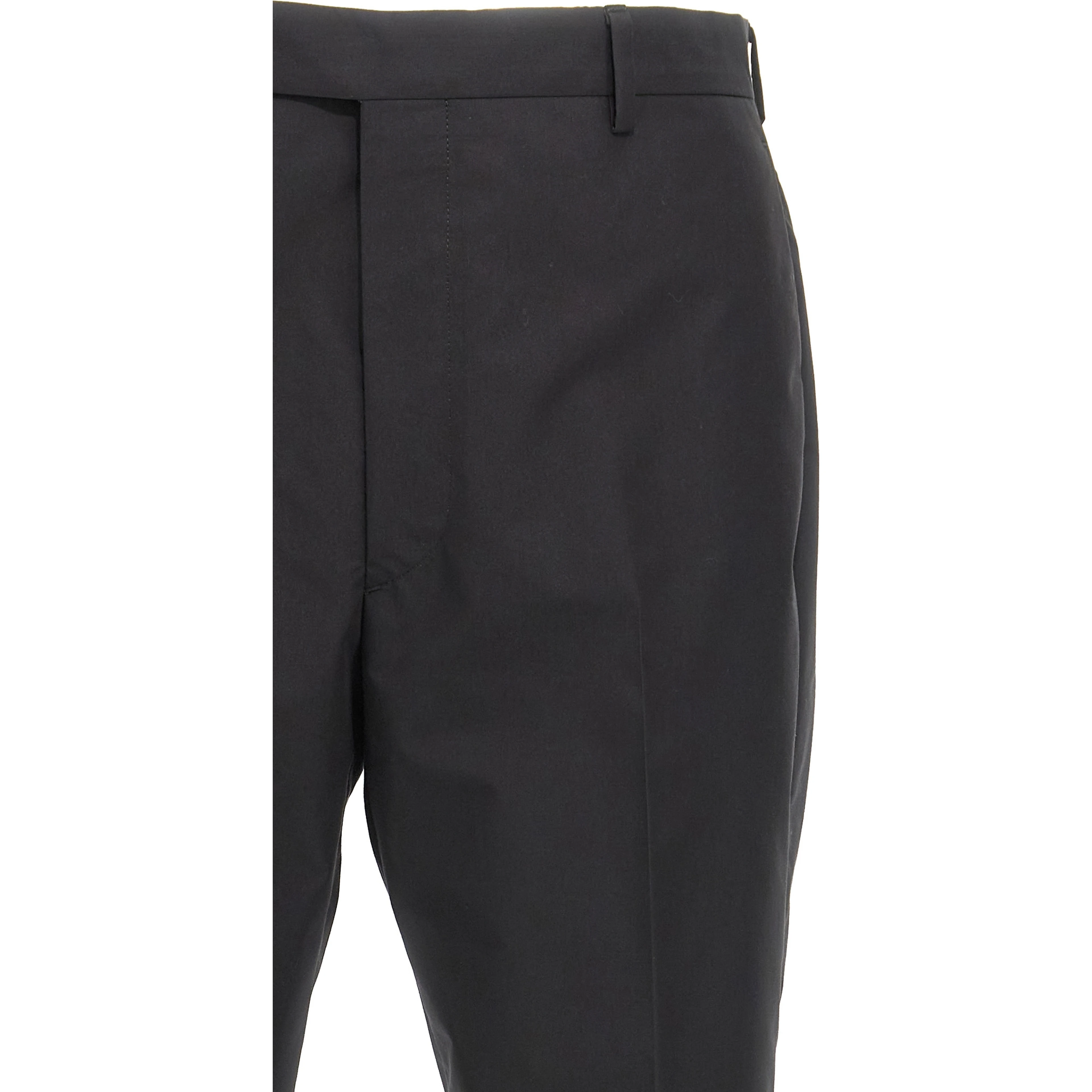 Black Cotton Dress Pants
