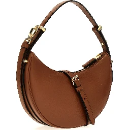 Brown Calfskin Shoulder Bag
