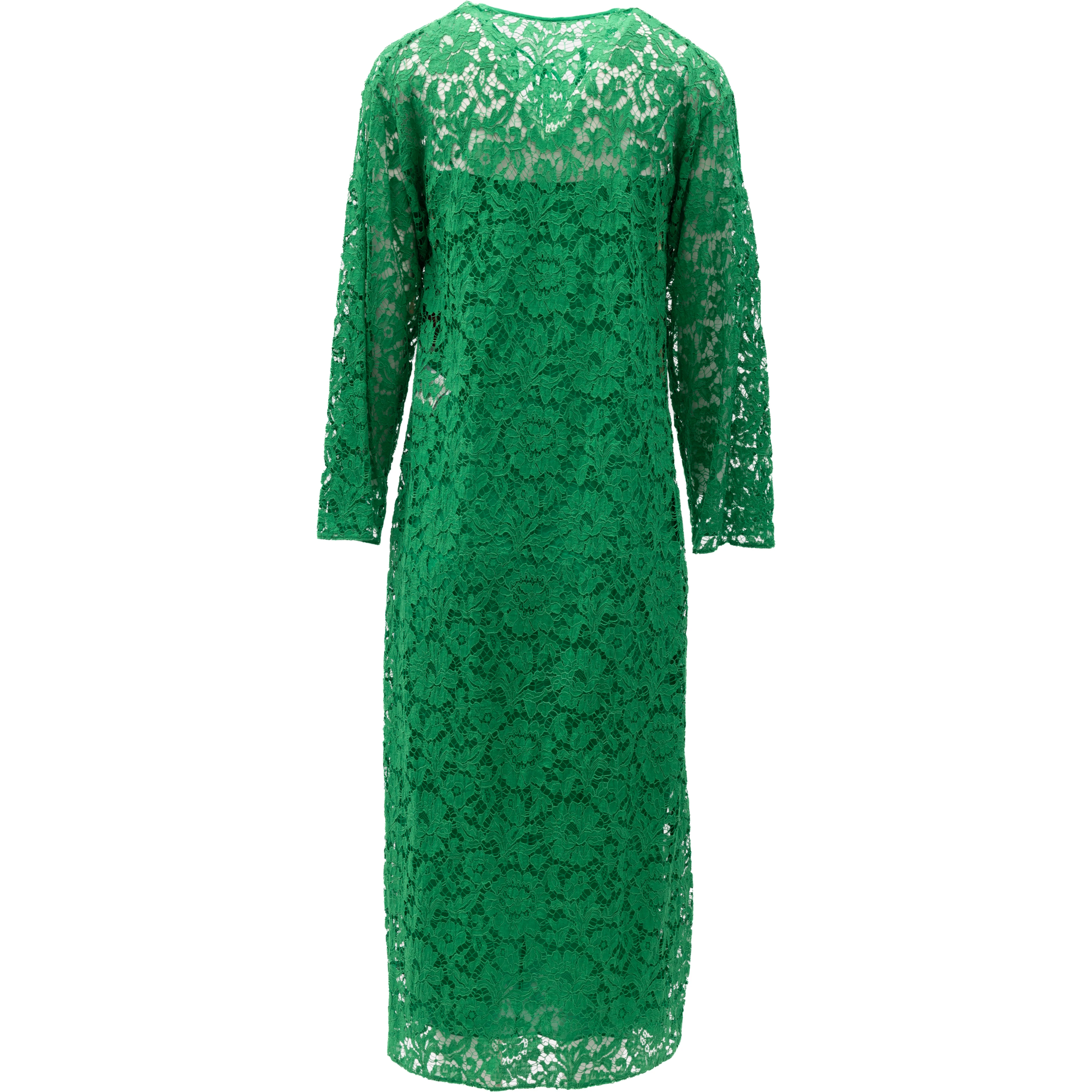 Women Lace Dress in Green