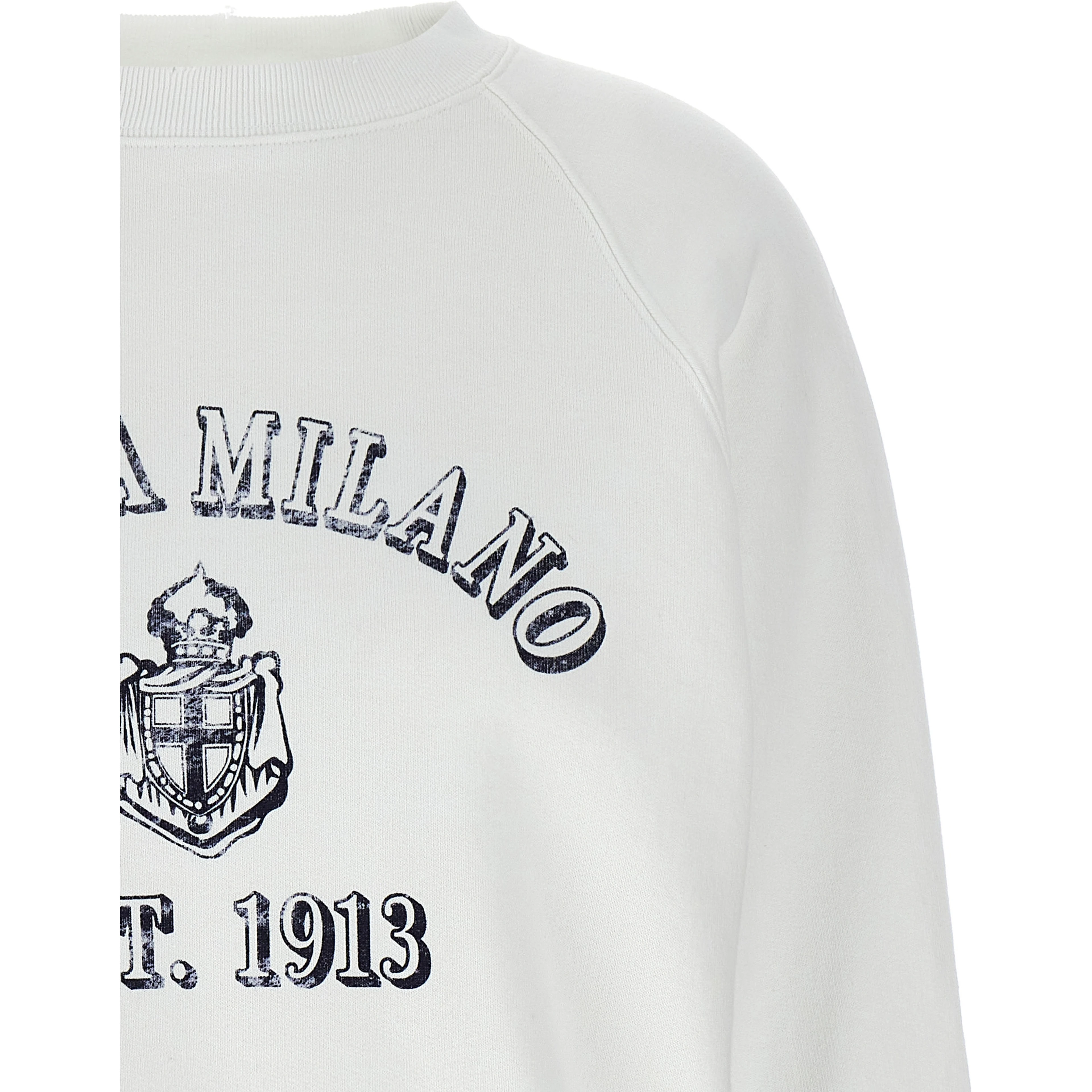 White Cotton Sweatshirt